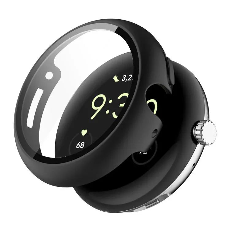 Miếng dán kính cường lực phủ toàn bộ ENKAY Hat-Prince tích hợp ốp PC cho Google Pixel Watch 4 45mm, Dành cho Google Pixel Watch 4 41mm