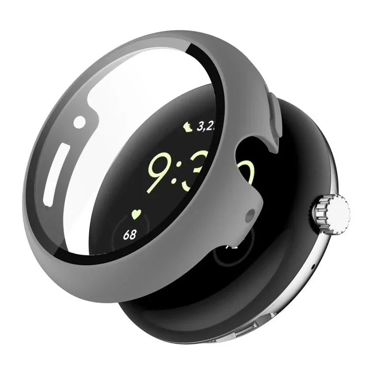 Miếng dán kính cường lực phủ toàn bộ ENKAY Hat-Prince tích hợp ốp PC cho Google Pixel Watch 4 45mm, Dành cho Google Pixel Watch 4 41mm