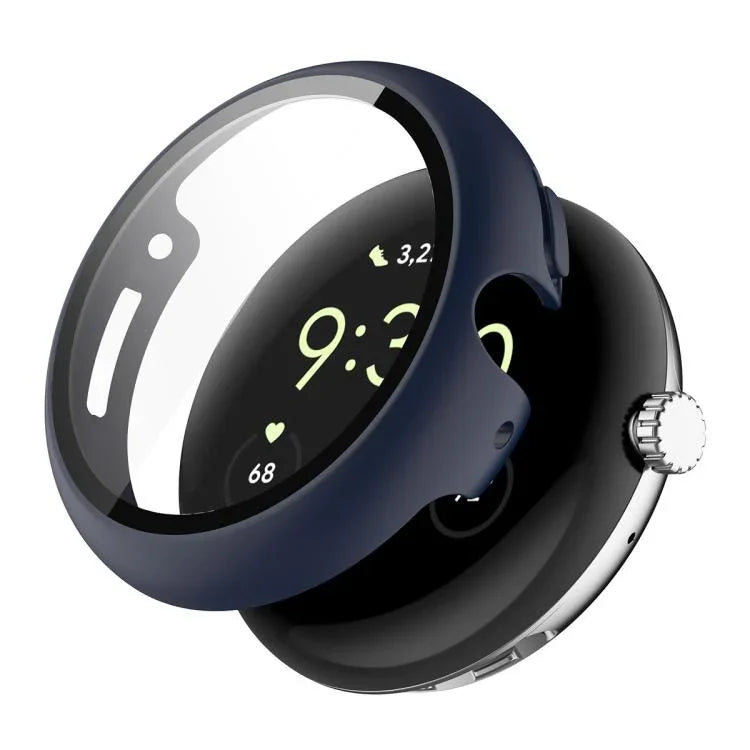 Miếng dán kính cường lực phủ toàn bộ ENKAY Hat-Prince tích hợp ốp PC cho Google Pixel Watch 4 45mm, Dành cho Google Pixel Watch 4 41mm