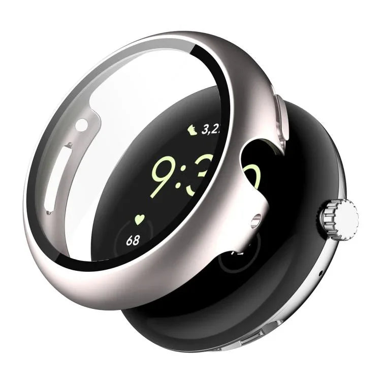 Miếng dán kính cường lực phủ toàn bộ ENKAY Hat-Prince tích hợp ốp PC cho Google Pixel Watch 4 45mm, Dành cho Google Pixel Watch 4 41mm