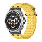 Dây đồng hồ silicone khóa vòng đen lỗ thoáng đại dương, Dành cho Samsung Galaxy Watch8 / Watch8 Classic