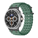 Dây đồng hồ silicone khóa vòng đen lỗ thoáng đại dương, Dành cho Samsung Galaxy Watch8 / Watch8 Classic