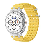 Dây đồng hồ silicone khóa vòng bạc lỗ thoáng đại dương, Dành cho Samsung Galaxy Watch8 / Watch8 Classic