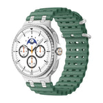 Dây đồng hồ silicone khóa vòng bạc lỗ thoáng đại dương, Dành cho Samsung Galaxy Watch8 / Watch8 Classic