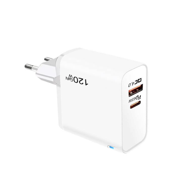 Bộ sạc tương thích hoàn toàn theo giao thức TE-PD65 GaN PD 65W + QC4.0 USB, phích cắm EU