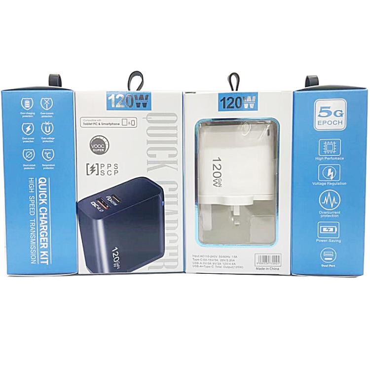 Bộ sạc tương thích hoàn toàn theo giao thức TE-PD65 GaN PD 65W + QC4.0 USB, phích cắm EU