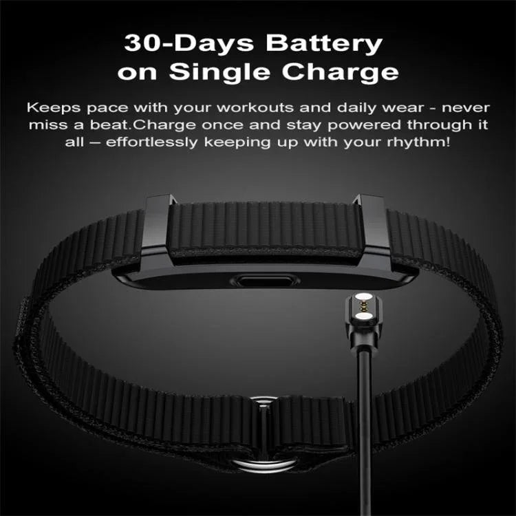 Vòng đeo tay thông minh BT không màn hình Y25, Dây nylon, Hỗ trợ theo dõi giấc ngủ / Nhịp tim / Ghi chép dữ liệu tập luyện