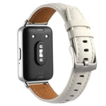 Dây đồng hồ da lõm khóa chốt bạc, Dành cho Samsung Galaxy Fit 3