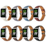 Dây đồng hồ da lõm khóa chốt bạc, Dành cho Samsung Galaxy Fit 3