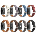 Dây đồng hồ da lõm khóa chốt bạc, Dành cho Samsung Galaxy Fit 3