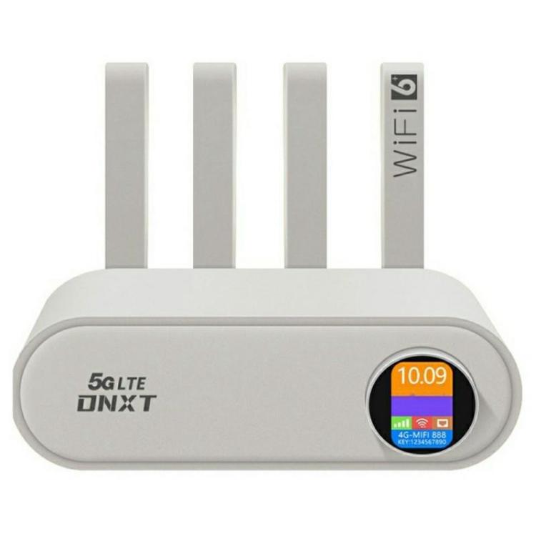 WR860-E Bộ lặp không dây có khe cắm SIM, 4 ăng-ten, 4 cổng Ethernet, Bộ định tuyến 4G LTE WiFi 6, màu trắng, cam