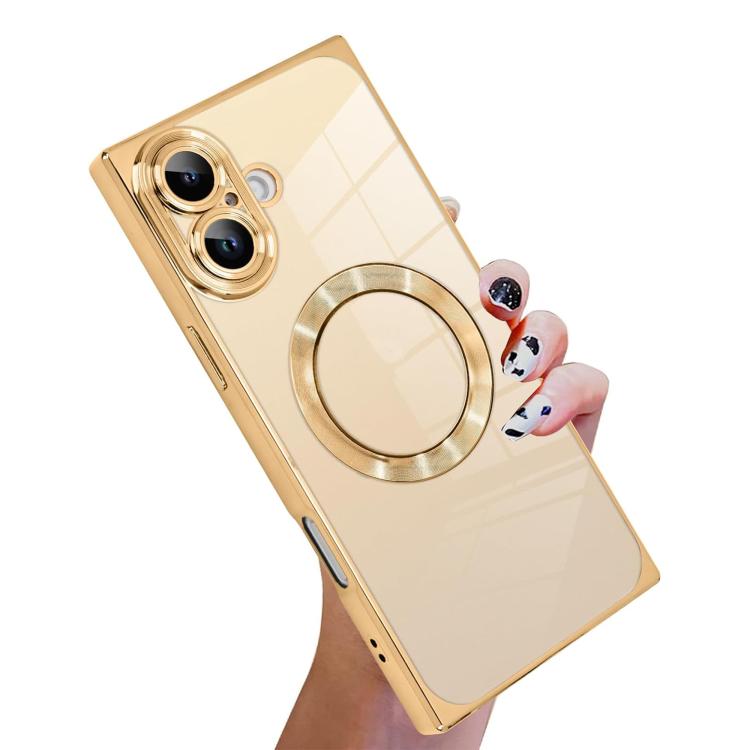 Ốp lưng TPU MagSafe điện phân họa tiết CD vuông góc phải, dành cho iPhone 17 Pro Max, dành cho iPhone 17 Pro, dành cho iPhone 17, dành cho iPhone Air, dành cho iPhone 16 Pro Max, dành cho iPhone 16 Pro