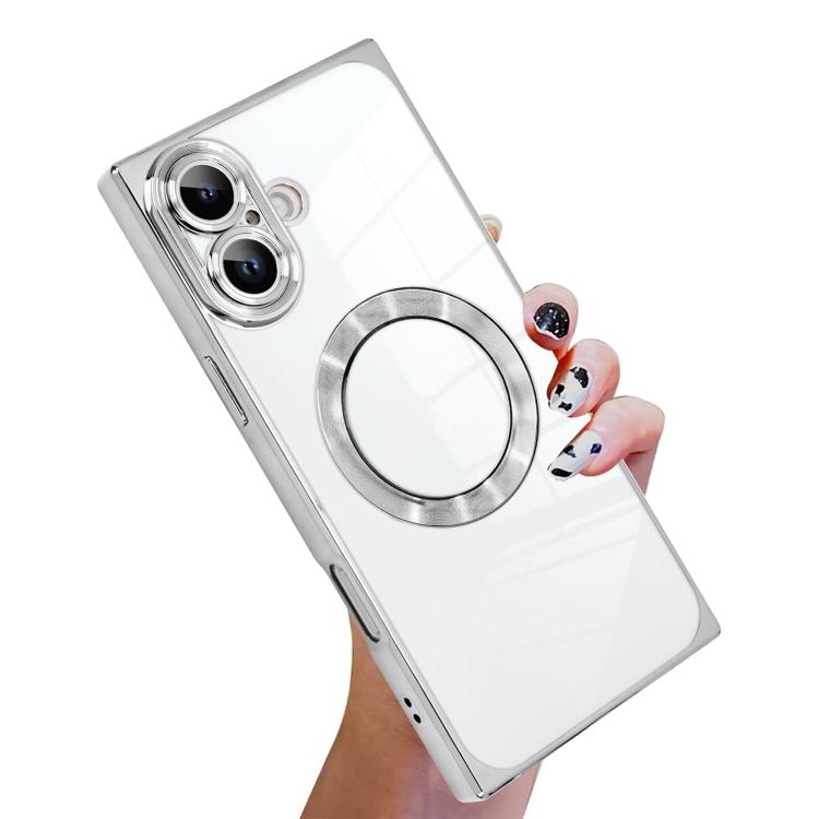 Ốp lưng TPU MagSafe điện phân họa tiết CD vuông góc phải, dành cho iPhone 16 Plus, dành cho iPhone 16, dành cho iPhone 15 Pro Max, dành cho iPhone 15 Pro, dành cho iPhone 15 Plus, dành cho iPhone 15