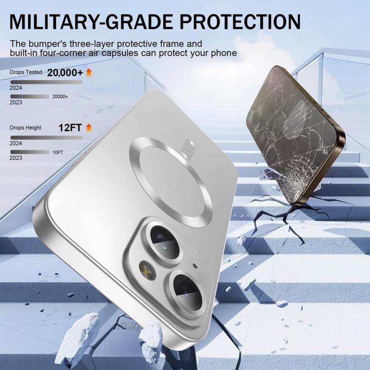 Ốp điện thoại TPU kim loại siêu mỏng có MagSafe kèm phim bảo vệ ống kính, dành cho iPhone 14 Plus, dành cho iPhone 14, dành cho iPhone 14 Pro, dành cho iPhone 14 Pro Max, dành cho iPhone 13 Pro Max, dành cho iPhone 13 Pro, dành cho iPhone 13