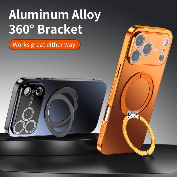 Ốp lưng điện phân MagSafe kèm giá đỡ xoay 360 độ và nắp bảo vệ ống kính, dành cho iPhone 14 Pro Max, dành cho iPhone 13 Pro Max, dành cho iPhone 13 Pro, dành cho iPhone 13