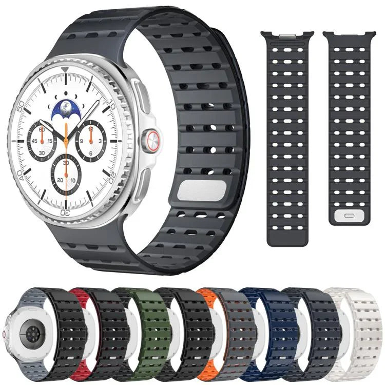 Dây đồng hồ silicone từ tính thoáng khí, Dành cho Samsung Galaxy Watch8 / Watch8 Classic