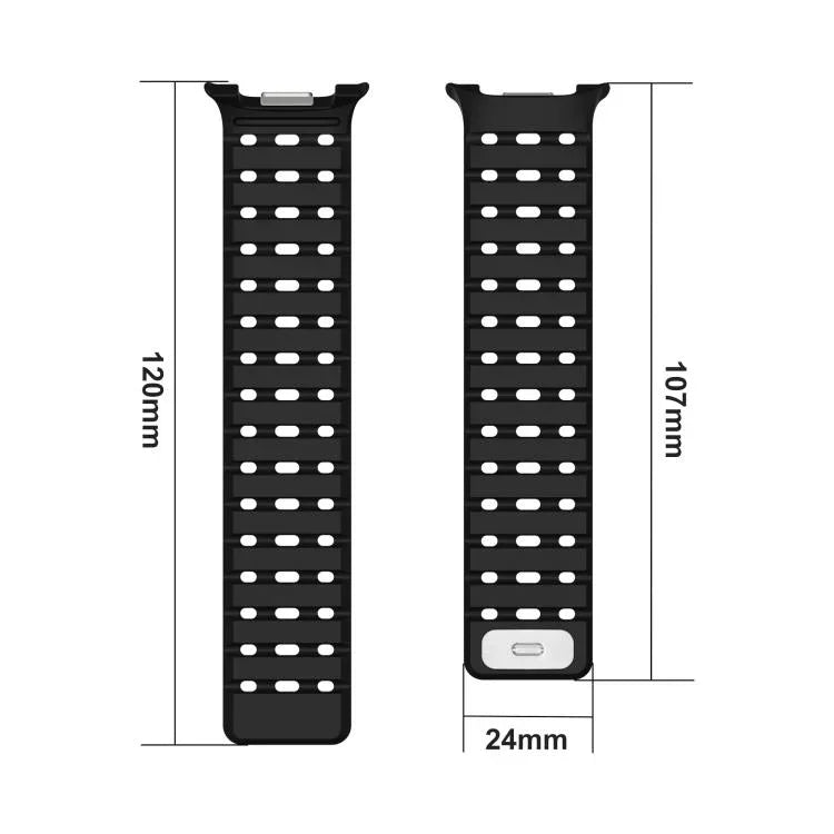 Dây đồng hồ silicone từ tính thoáng khí, Dành cho Samsung Galaxy Watch8 / Watch8 Classic