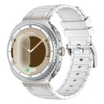 Dây đồng hồ silicone họa tiết hình chữ I, Dành cho Samsung Galaxy Watch8 / Watch8 Classic