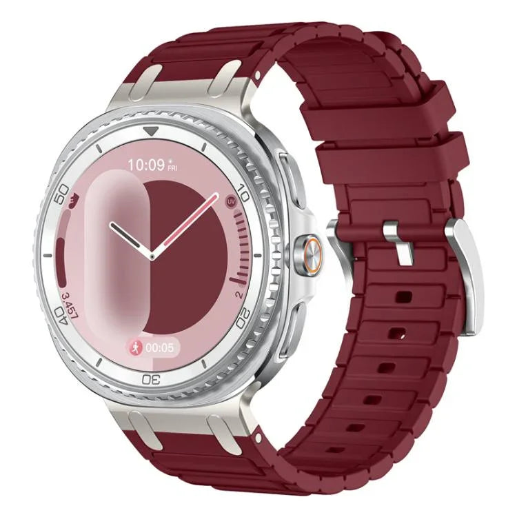 Dây đồng hồ silicone họa tiết hình chữ I, Dành cho Samsung Galaxy Watch8 / Watch8 Classic