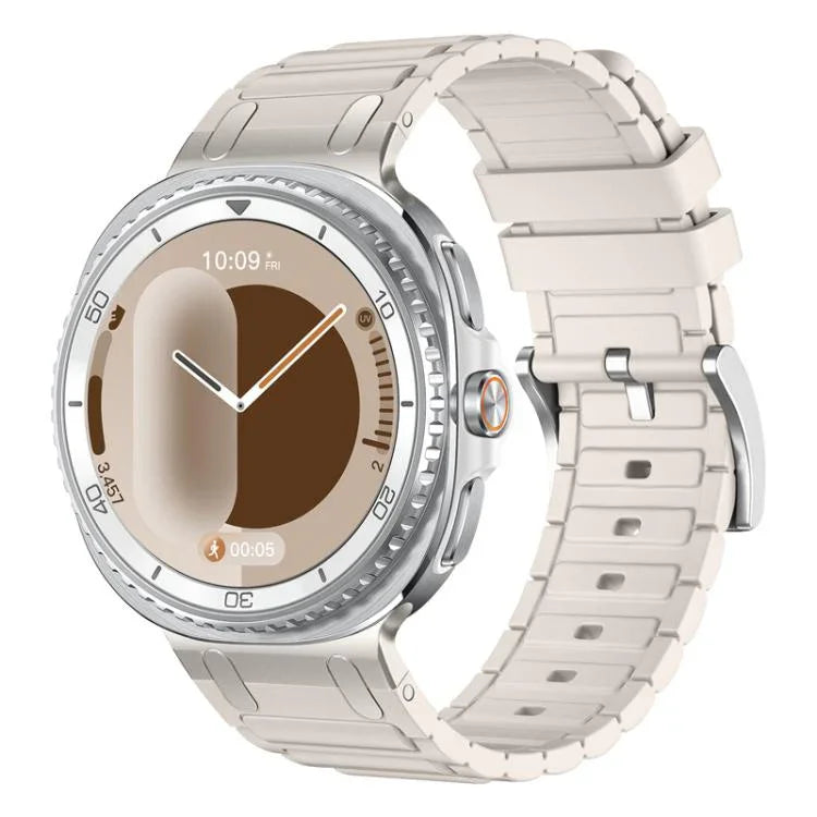 Dây đồng hồ silicone họa tiết hình chữ I, Dành cho Samsung Galaxy Watch8 / Watch8 Classic