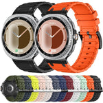 Dây đồng hồ silicone họa tiết hình chữ I, Dành cho Samsung Galaxy Watch8 / Watch8 Classic