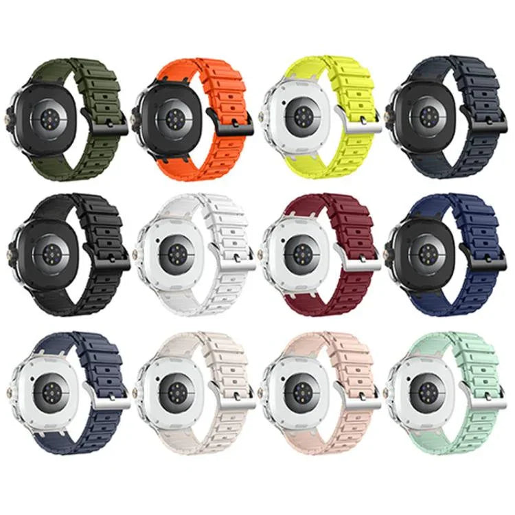 Dây đồng hồ silicone họa tiết hình chữ I, Dành cho Samsung Galaxy Watch8 / Watch8 Classic