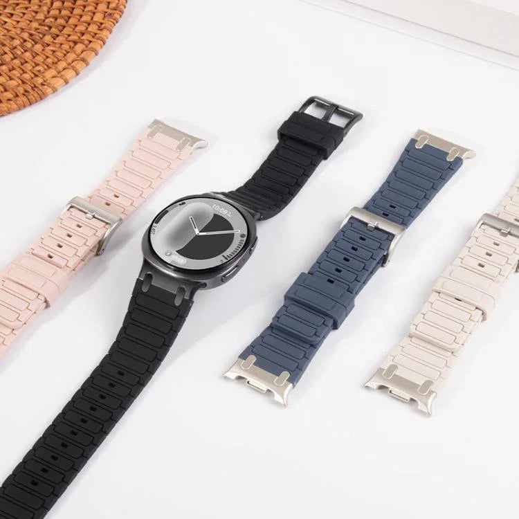 Dây đồng hồ silicone họa tiết hình chữ I, Dành cho Samsung Galaxy Watch8 / Watch8 Classic