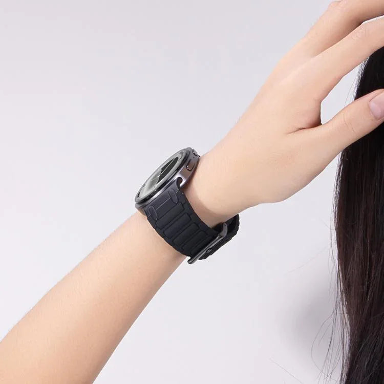 Dây đồng hồ silicone họa tiết hình chữ I, Dành cho Samsung Galaxy Watch8 / Watch8 Classic