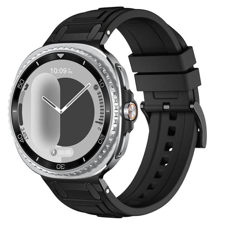 Dây đồng hồ silicone ba lớp giáp, dành cho Samsung Galaxy Watch8 / Watch8 Classic