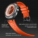 Dây đồng hồ silicone ba lớp giáp, dành cho Samsung Galaxy Watch8 / Watch8 Classic