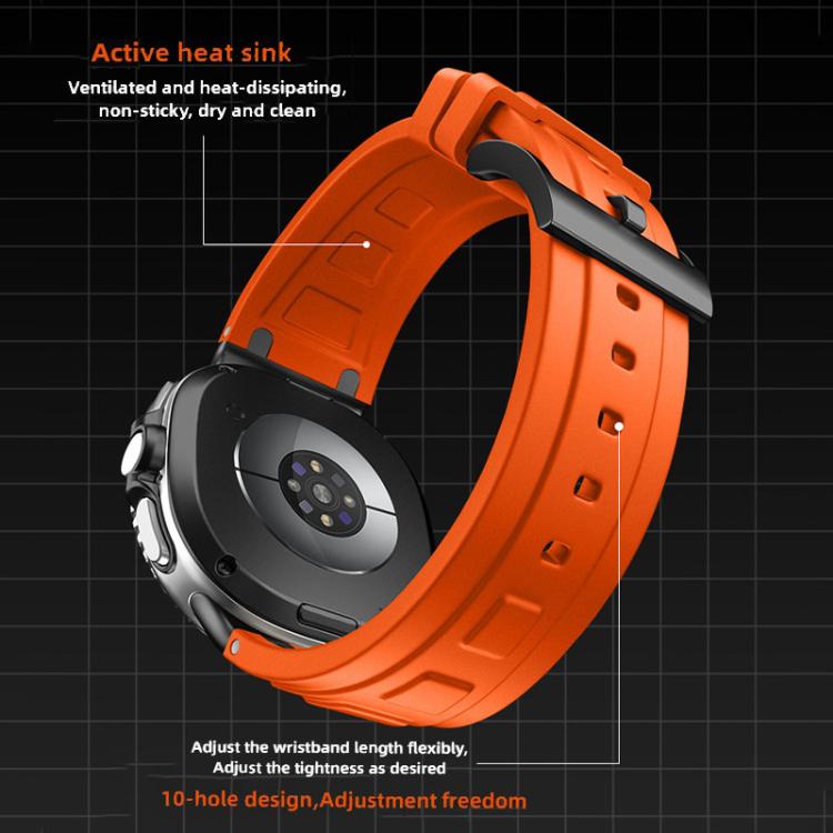 Dây đồng hồ silicone ba lớp giáp, dành cho Samsung Galaxy Watch8 / Watch8 Classic