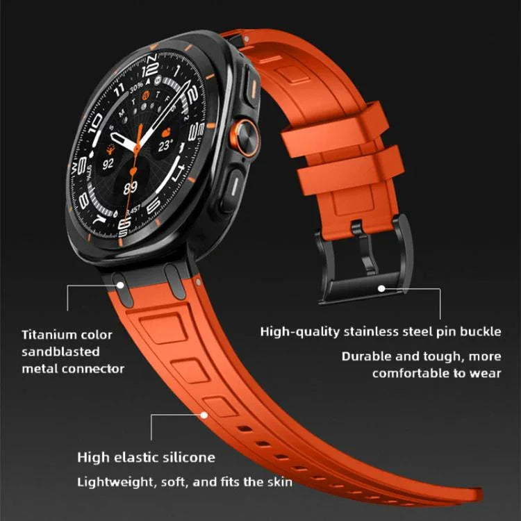 Dây đồng hồ silicone ba lớp bảo vệ, Dành cho Samsung Galaxy Watch Ultra / Ultra 2025