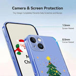 Christmas-themed Printed TPU Phone Case, For iPhone 15