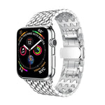 Dây đeo cổ tay thép không gỉ vân rồng cho Apple Watch Series 3 & 2 & 1 38mm