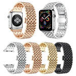 Dây đeo cổ tay thép không gỉ vân rồng cho Apple Watch Series 3 & 2 & 1 38mm