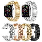 Dây đeo cổ tay thép không gỉ vân rồng cho Apple Watch Series 3 & 2 & 1 42mm