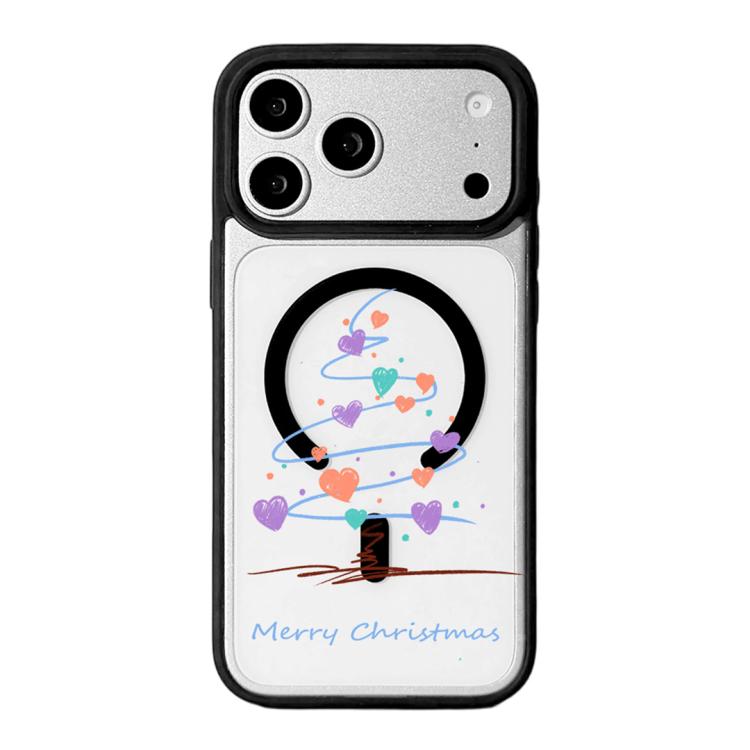 Christmas Series Strong Magnetic Painted Black Edge Phone Case, For iPhone 17 Pro Max, For iPhone 17 Pro, For iPhone 17