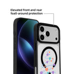 Ốp lưng điện thoại viền đen sơn từ tính mạnh chủ đề Giáng Sinh, dành cho iPhone 17 Pro Max, dành cho iPhone 17 Pro, dành cho iPhone 17