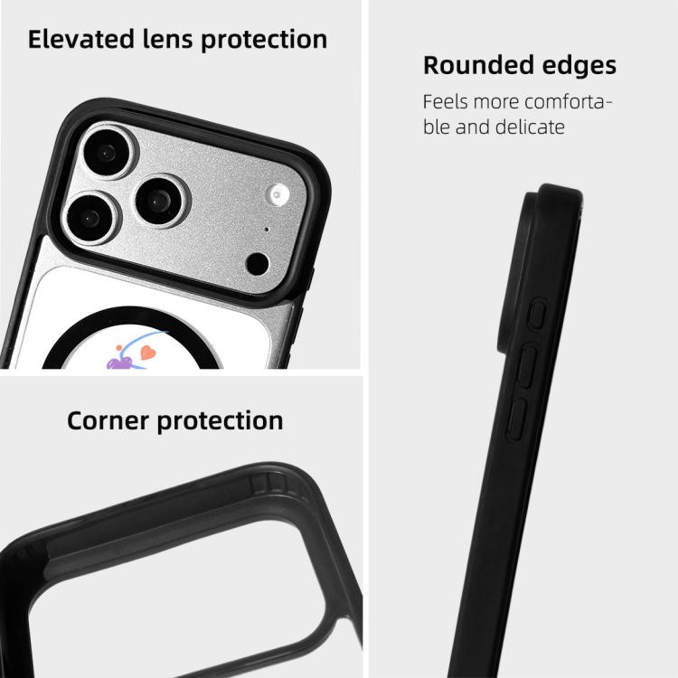 Ốp lưng điện thoại viền đen sơn từ tính mạnh chủ đề Giáng Sinh, dành cho iPhone 17 Pro Max, dành cho iPhone 17 Pro, dành cho iPhone 17
