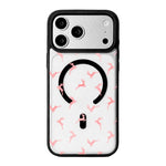 Ốp lưng điện thoại viền đen sơn từ tính mạnh chủ đề Giáng Sinh, dành cho iPhone 17 Pro Max, dành cho iPhone 17 Pro, dành cho iPhone 17