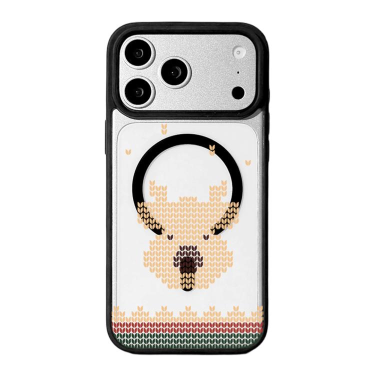 Ốp lưng điện thoại viền đen sơn từ tính mạnh chủ đề Giáng Sinh, dành cho iPhone 17 Pro Max, dành cho iPhone 17 Pro, dành cho iPhone 17