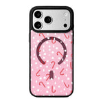 Ốp lưng điện thoại viền đen sơn từ tính mạnh chủ đề Giáng Sinh, dành cho iPhone 17 Pro Max, dành cho iPhone 17 Pro, dành cho iPhone 17