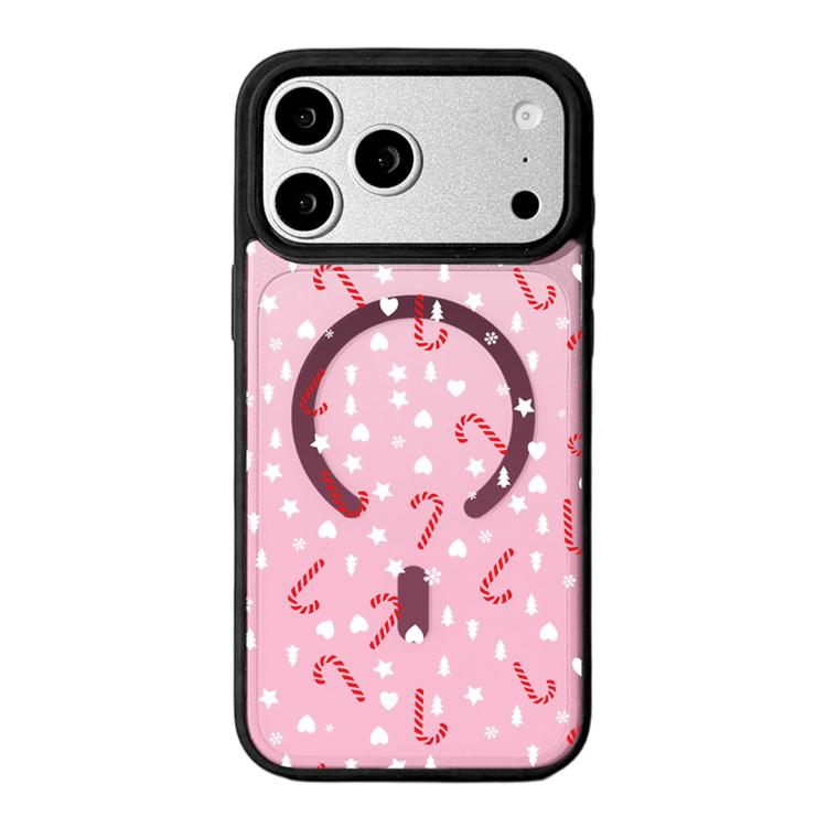 Ốp lưng điện thoại viền đen sơn từ tính mạnh chủ đề Giáng Sinh, dành cho iPhone 17 Pro Max, dành cho iPhone 17 Pro, dành cho iPhone 17
