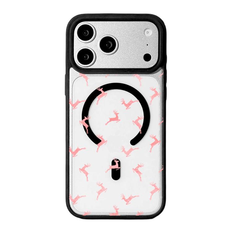 Ốp lưng điện thoại viền đen sơn từ tính mạnh chủ đề Giáng Sinh, dành cho iPhone 17 Pro Max, dành cho iPhone 17 Pro, dành cho iPhone 17
