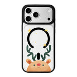 Ốp lưng điện thoại viền đen sơn từ tính mạnh chủ đề Giáng Sinh, dành cho iPhone 17 Pro Max, dành cho iPhone 17 Pro, dành cho iPhone 17
