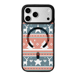Ốp lưng điện thoại viền đen sơn từ tính mạnh chủ đề Giáng Sinh, dành cho iPhone 17 Pro Max, dành cho iPhone 17 Pro, dành cho iPhone 17