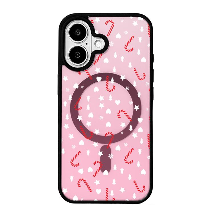 Ốp lưng điện thoại viền đen sơn từ tính mạnh chủ đề Giáng Sinh, dành cho iPhone 17 Pro Max, dành cho iPhone 17 Pro, dành cho iPhone 17