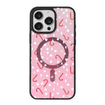 Ốp lưng điện thoại viền đen sơn từ tính mạnh chủ đề Giáng Sinh, dành cho iPhone 16 Pro Max, dành cho iPhone 16 Pro, dành cho iPhone 16