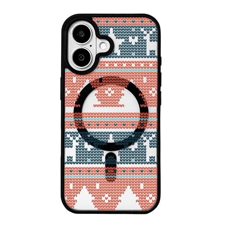 Ốp lưng điện thoại viền đen sơn từ tính mạnh chủ đề Giáng Sinh, dành cho iPhone 16 Pro Max, dành cho iPhone 16 Pro, dành cho iPhone 16