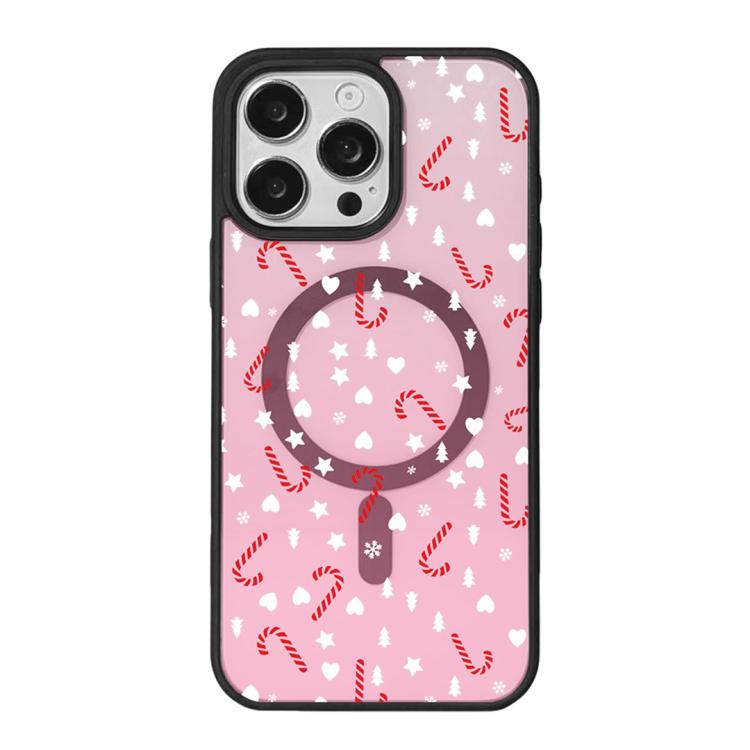 Ốp lưng điện thoại viền đen sơn từ tính mạnh chủ đề Giáng Sinh, dành cho iPhone 15 Pro Max, dành cho iPhone 15 Pro